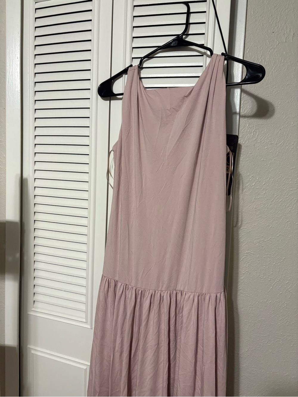 Abercrombie & Fitch Blush Pink Dropwaist Sleeveless Maxi Dress